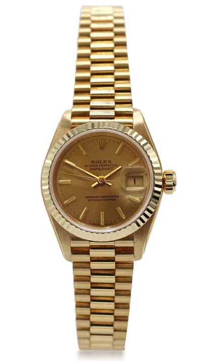 Rolex 26mm 18ct Yellow Gold Datejust