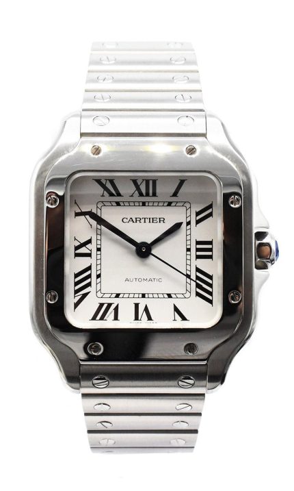 Santos De Cartier Watch, Medium Model, Steel - Ref WSSA0029